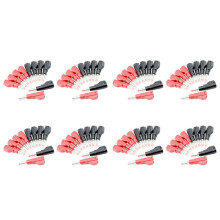 80 Sets Retractable Sheath 4Mm Banana Plug Connectors Stackable Wire Solder Multimeter Test Leads Ends Plugs Adapter