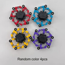 (4pcs) Colorful Transforming Robot Toys | Finger Spinners, Fidget Toys for Teens and, Ideal for Birthdays, Graduations