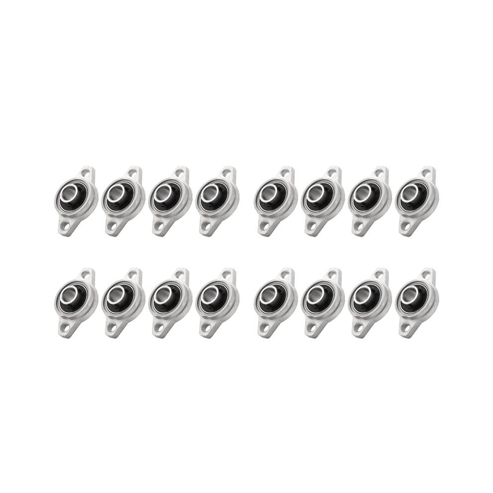 16Pcs Kfl001 12Mm Zinc Alloy Self Aligning Pillow Block Flange Bearing Rhombic Bearing Housing 6031416217328