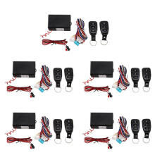 5X Universel Systemes D'Alarme de Voiture Kit Central A Distance Automatique Serrure de Porte Sans Cle Systeme D'Entree Verrouillage Central avec