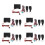 5X Universal Car Alarm Systems Remote Central Kit Door Lock Keyless Entry System Central Locking with Remote Control 1