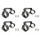 4X Display Holder Bracket Electric Bicycle System Display Bracket for Ebike KT LCD 3 LCD3U LCD8H LCD8HU Display 1