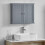 (Grey) Bath Vida Priano 2 Door Wall Cabinet Storage 1