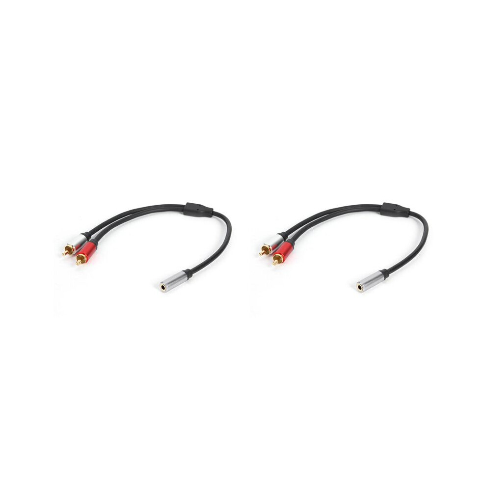 2X Rca Cable 2Rca Male To 3.5Mm Female Audio Aux Cable 3.5Mm Jack Rca Cable For Mp3 Phone Home Theater Dvd 2Rca Gold 6031820705923