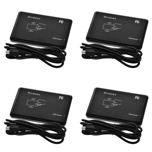 4X USB RFID Reader 125khz EM4100 ID Contactless Sensitivity  Card Reader TK4100 Support Window System RFID Reader