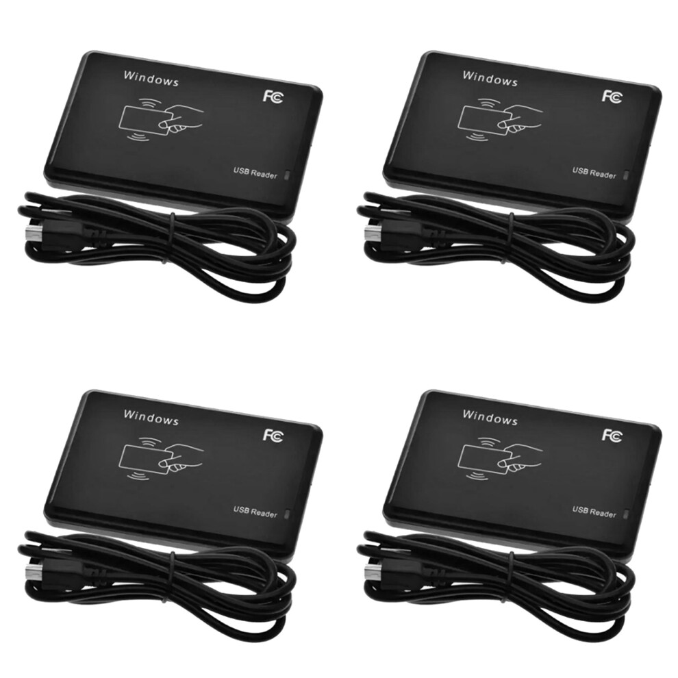 4X Usb Rfid Reader 125Khz Em4100 Id Contactless Sensitivity Card Reader Tk4100 Support Window System Rfid Reader 6033105678731