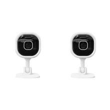 2X WiFi-Kamera 2K, SäKerhetskameror för Inomhushem för Baby/ÄLdre/Hund/Husdjurskamera med Telefonapp