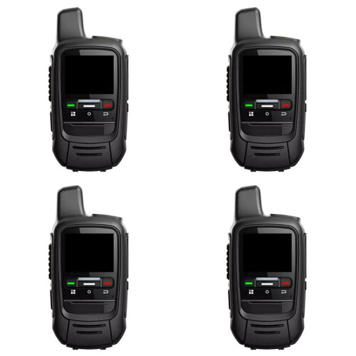 4X for  Global Android POC Intercom Outdoor 5000km 4G  Portable Fleet Bidirectional Intercom EU-PLUG