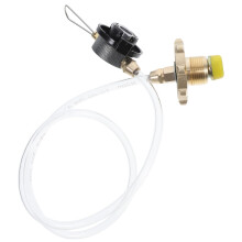 Propane Tank Adapter with Valve for Camping Stove BBQ Hiking Quick Gas Refilling Hose Kit