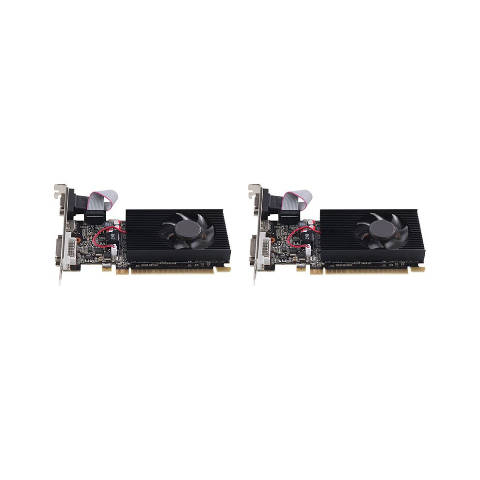 2X 610 1G Ultra-Fast Card 1Gb 64Bit Ddr3 810/500Mhz Pci-E 1.1 X16 Small Chassis Pc Gaming Card 6033137237630