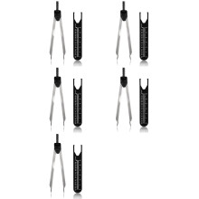 5X EKG Calipers ECG Caliper Measuring Tool with Ruler Black Caliper Divider for Nurse or Doctor
