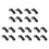 20Pcs Compression  Lock Zinc Alloy Flush Lever  Adjustable Grip Range 0.04 Inch-0.94 Inch 1
