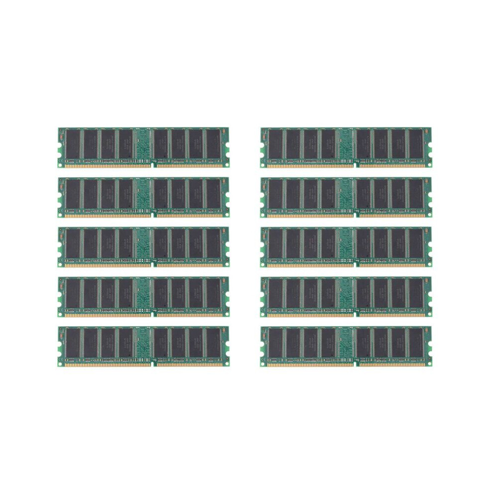 10X Xiede Desktop Pc Memory Ram Module Ddr 400 1Gb Pc-3200 Ddr1 184Pin Dimm 400Mhz X001 Green 6032703878680