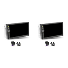 2X Doppel-DIN-Autoradio, 7-Zoll-Autoradio, Touchscreen-Audio mit RüCkfahrkamera, Carplay