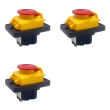 3X pour KJD18 400V 6 Broches Interrupteurs à Bouton-Poussoir Magnétiques Étanches pour Machines de Meulage de Navires Fournitures Électriques