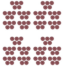 100pcs 5 Inch Sanding Discs 125mm 8 Hole Sandpaper 800 1000 1200 1500 2000 Grit