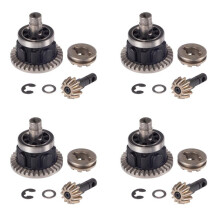 4X Przedni Tylny PierśCień Mechanizmu RóżNicowego i Zespół ZęBnika ZęBatego do Trx4 Trx6 1/10 RC Crawler Car Upgrade Parts