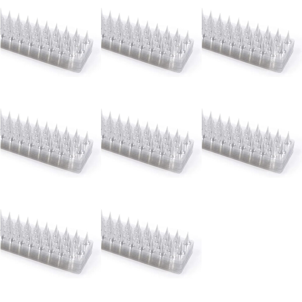 80X Spikes Repeller Cat Plastic Bird Repellent Anti Anti-Bird Squirrel Garden Fences Control Transparent Spikes 6031732481106