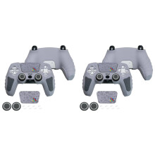 2X Funda de Silicona para Mando para PS5, Edición Limitada por el 30.º Aniversario, con Adhesivo para Pantalla Táctil.