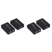4x 100M 2  USB 2.0 Extender über RJ45 Cat5e Cat6 Ethernet Netzwerkkabel für Webcam Kamera Maus Drucker EU STECKER