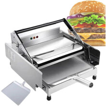 Commercial Hamburger Bun Toaster DoubleLayer Even Heating 6Bun Stainless Steel with Timer