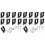 Kit da 20 Pezzi per Appendere Specchi Resistenti, Clip per Specchi Pesanti per Montaggio A Parete, Foro Singolo, Argento 1