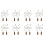 16 Pieces Ceiling Fan Chain Pulls Wooden Pull Chain Extension Pull Chain for Ceiling Light Lamp Fan Chain (Walnut Color) 1