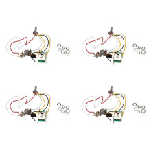4X Guitar Pre-Wired Harness, 3 Way Blade Toggle 1V1T 500K for Electric Guitar