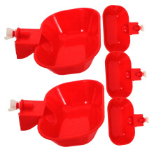 Automatic Chicken Waterer Cups 5Piece Set, Durable Poultry Drinking Bowls for Chickens Ducks and Geese