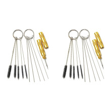 Airbrush Cleaning Kit Sprayer Cleaning Repair Tool Kit 10 Pcs Cleaning Needles, 10 Pcs Cleaning Brushes & 2 Wash Needle