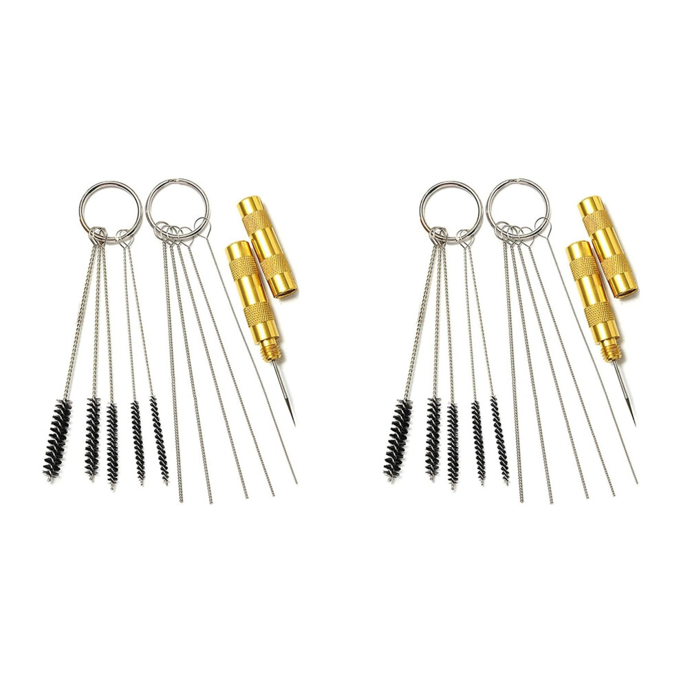 Airbrush Cleaning Kit Sprayer Cleaning Repair Tool Kit 10 Pcs Cleaning Needles, 10 Pcs Cleaning Brushes & 2 Wash Needle 4713147257225