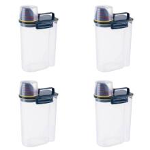 4X Rice Airtight Storage Container,Cereal Dry Food Powder Storage Box