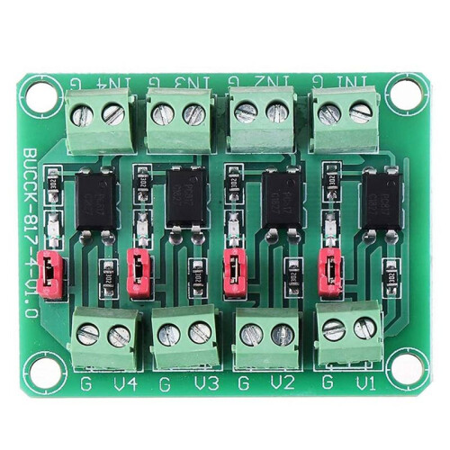 3X 817 Optocoupler 4 Channel Voltage Isolation Board Voltage Control Switching Driver Module Optical Isolation Module 1