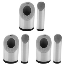 6Pcs Stainless Steel Salt and Pepper Shakers Set for Spices with Holes Seasoning Jar Spice Rack Kitchen Cruet Tool