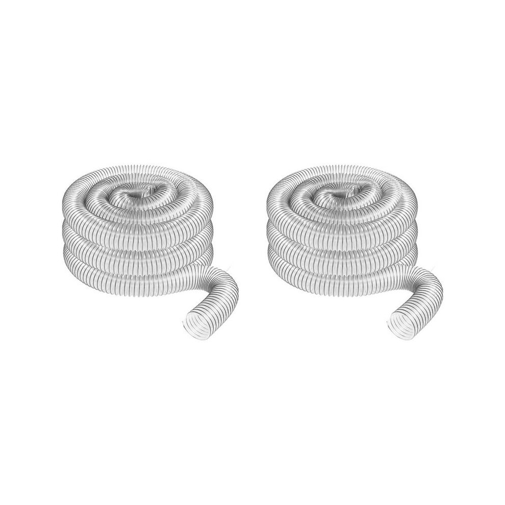 2Pcs 2Inch Od 50Mm Clear Pvc Dust Collection Hose For Use With Dust Collectors With Ideal For Shop Vacuums 6034002917015