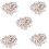 100 Pcs Plastic Heavy Wall Picture Frame Hooks Hangers 3-Pin Small White 1