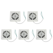 5st 4 Tum 20W 220V HöGhastighetsfläKt Toalett KöK Badrum HäNgande VäGg FöNsterglas Liten Ventilator UtsugsfläKtar