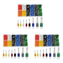 2400 PCS Ferrules Kit, Wire Ferrules Crimp Connector, Insulated Cord Pin End Terminal AWG 22-10 Kit with Case