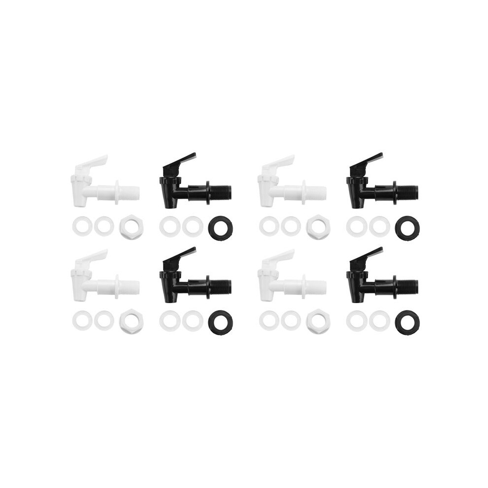 8 Sets Replacement Cooler Faucet Water Bottle Jug, Dispenser Tap Spigot Spout Water Beverage Lever Pour Dispenser Valve 6033568696174