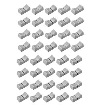 40 Unidades 24mmx11mmx10mm Console Mixer Slider Fader Knobs Substituição para Potenciômetro Cinza Knob Preto Mark