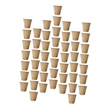 Biodegradable Seed Starter Pots, Paper Pulp Cups for Seedlings and Transplanting, Fits 10 cm Pots