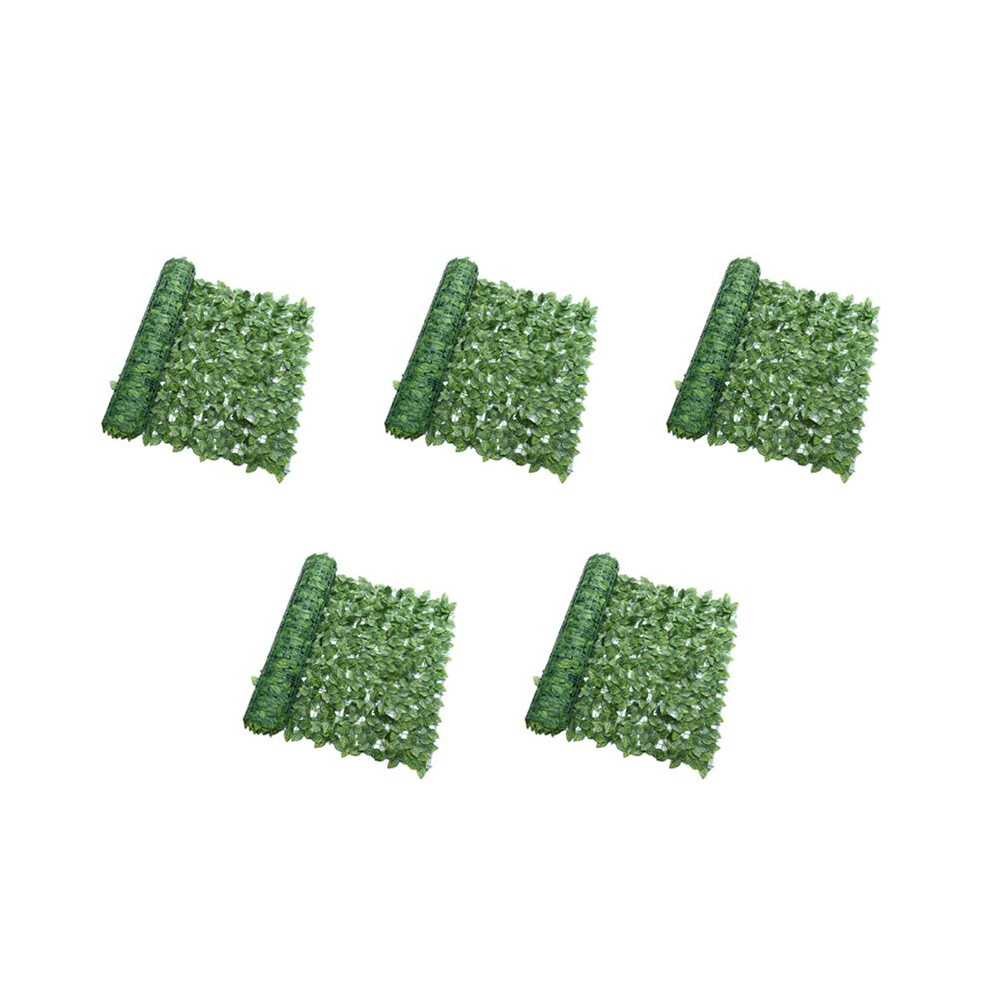 5X Artificial Plant Fence Green Leaf Fence Panels Privacy Fence Screen For Home Garden Yard Decoration Outdoor 6031227568213