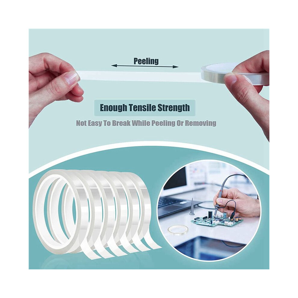 24 Rolls 10Mm X33m(108Ft) Clear Heat Tape For Heat Sublimation Press No Residue And Heat Transfer Vinyl 6031146232875