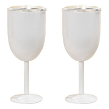 2X Copa de Vino Copa de Doble Capa de Acero Inoxidable Color Vaso de Gran Capacidad Taza de Vino Resistente