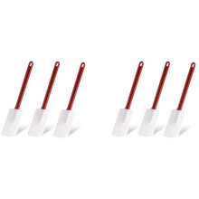 6X Silicone Spatula,Commercial Spatula,Heat Resistant Silicone Spatula, Dishwasher-Safe, for Mixing, Frying