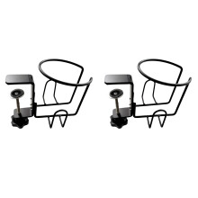 2X Klämbar Bordsmugghållare Metallmugghållare Drycksmugghållare, Burkhållare, Bordsmugghållare, Clip- Mugghållare