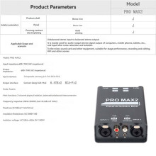 4X Isolatore Audio A 2 Vie Eliminatore di Rumore di Corrente Audio XLR 6.5 Mixer Isolatore Lotus Trasmissione In Diretta