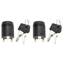 2X Cerradura de Puerta Eléctrica con Llave 7915492618/7915492692, Interruptor de Encendido y Cerradura de Encendido con 4 Llaves para Montacargas