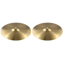 2X Cymbale en Laiton de 12 Pouces Cymbale Crash en Métal Cymbales de Tambour Instrument de Musique à Percussion pour Joueurs