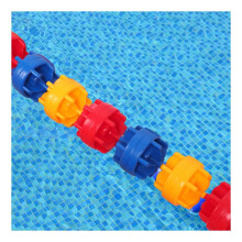 18m Steel Pool Lane Divider with Visibility Buoys and Adjustable Swimming Pool Safety Rope